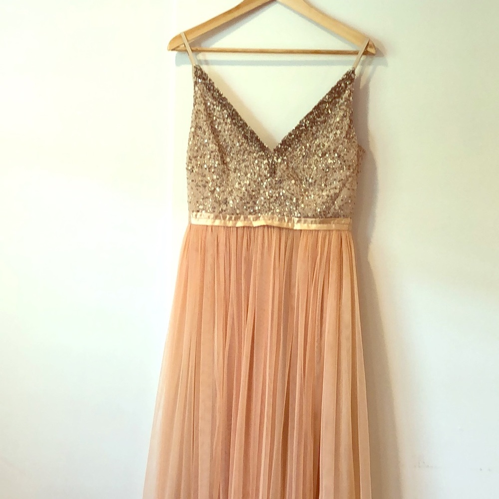 BHLDN Avery Dress in Blush Size 10